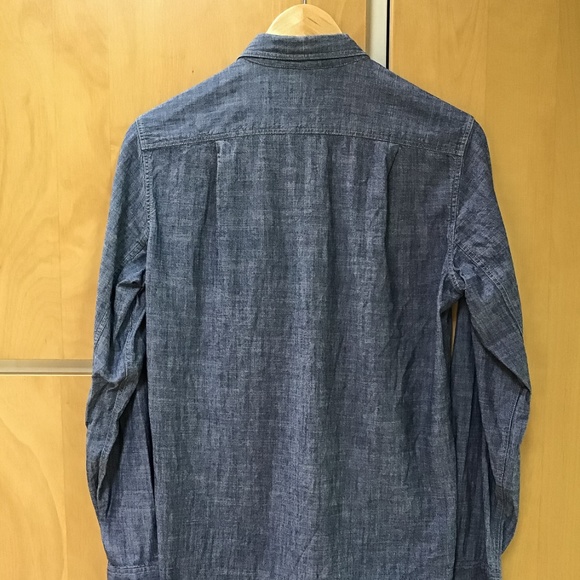 J Crew Chambray 1920's Work Shirt - Picture 5 of 5